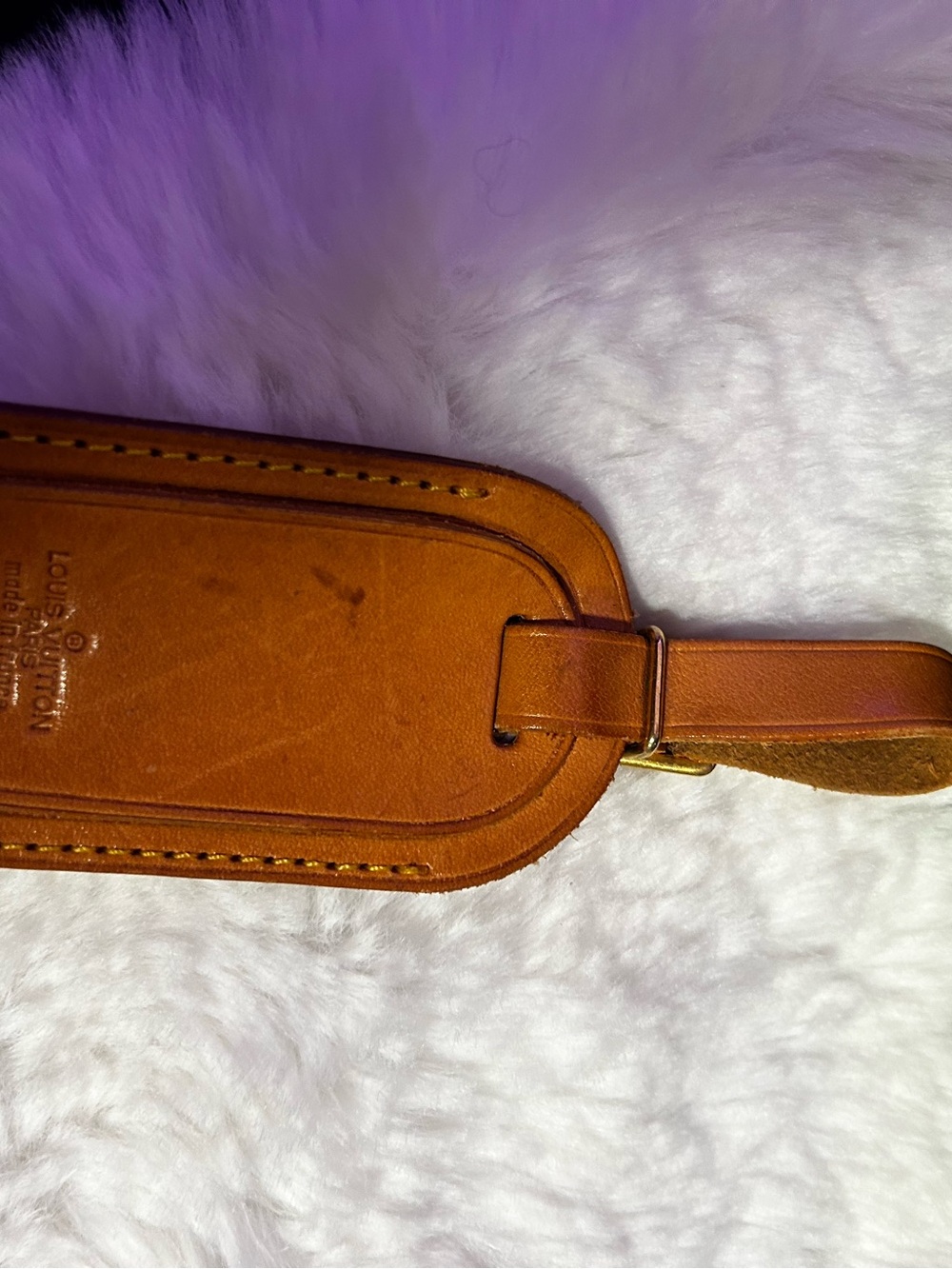 Louis Vuitton Vachetta Leather Shoulder Strap in Warm Brown with Gold Hardware